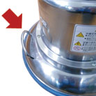 取っ手付きで持ち運び安心